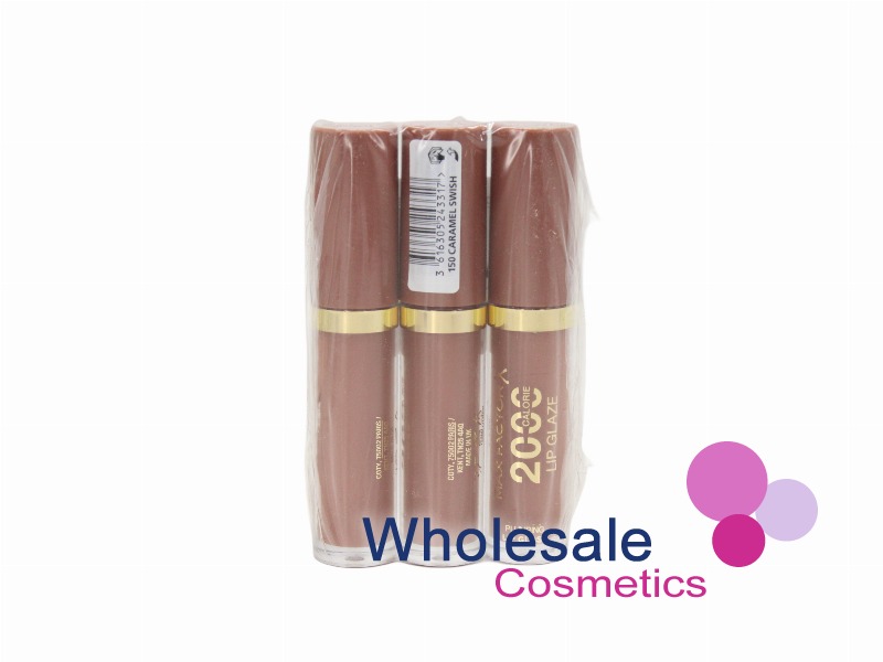 9 x Max Factor X 2000 Calorie Lip Glaze - 150 CARAMEL SWISH
